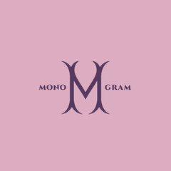 Luxury monogram M