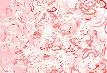 Light Red vector pattern with random forms.