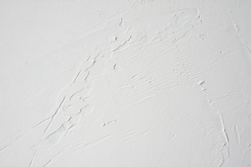 White putty on old wall, background texture