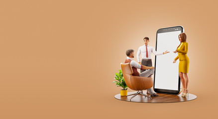 Application and social media concept.