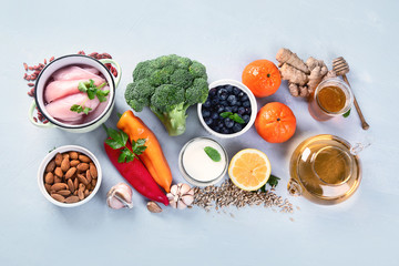 Immune boosting health food selection