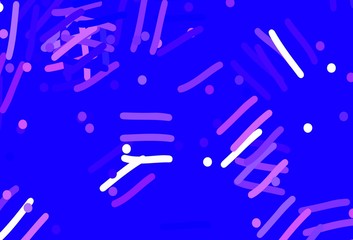 Light Purple, Pink vector layout with flat lines, dots.