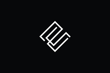 Minimal elegant monogram art logo. Outstanding professional trendy awesome artistic ZQ QZ initial based Alphabet icon logo. Premium Business logo White color on black background