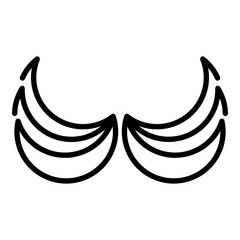 Cute wings icon. Outline cute wings vector icon for web design isolated on white background