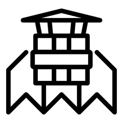 NAME icon. Outline NAME vector icon for web design isolated on white background