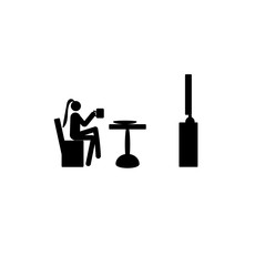 A girl at home in quarantine resting with a Cup of coffee watching TV shows self Isolation