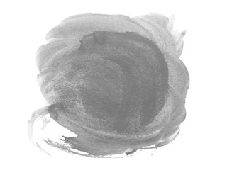 Black watercolor scribble texture. Abstract watercolor on white background. Black abstract watercolor background. It is a hand drawn.