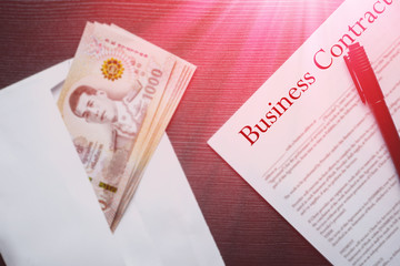 graft bribe money pay when call for bids for business contract