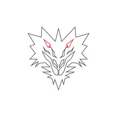 Fototapeta na wymiar flying Dragon logo template vector illustration