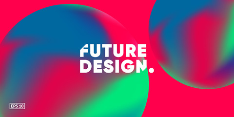 Liquid colorful background. Futuristic Gradient. Fluid gradient shapes composition. Eps10 vector.