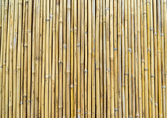 fence made of bamboo sticks