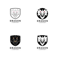 flying Dragon logo template vector illustration