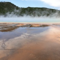The absolutely unique hydrothermal and geologic wonders in Yellowstone  national park, Wyoming