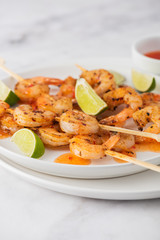 Chilli barbecued prawns
