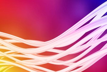 Light Pink, Yellow vector blurred and colored pattern.