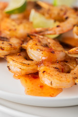 Chilli barbecued prawns