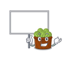 Watermelon fruit basket cute cartoon character bring a board
