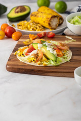Prawn tortillas