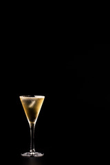 alcohol drinks on a dark background