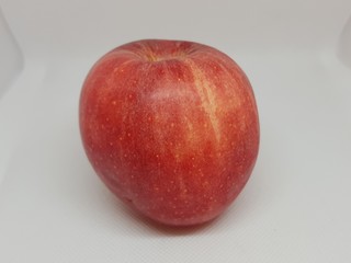 Red apple on a white background