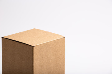 cardboard box  on white background