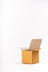 cardboard box  on white background