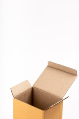 cardboard box  on white background