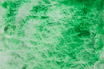 Fototapeta na wymiar green watercolor painted background