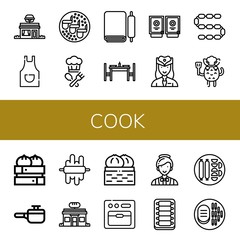 Set of cook icons