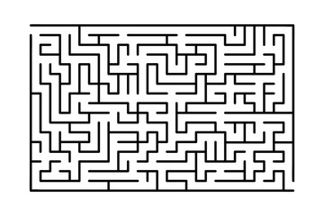 Abstract maze / labyrinth with entry and exit. Vector labyrinth 283.