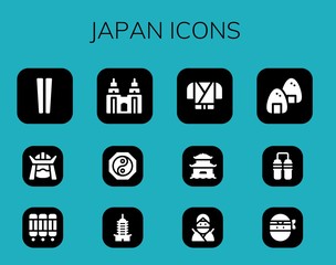 japan icon set