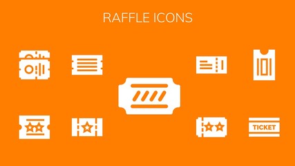 raffle icon set