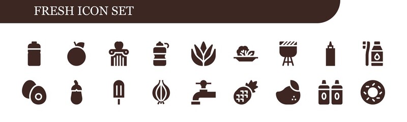 fresh icon set