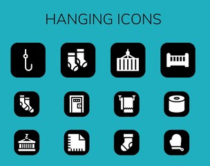Modern Simple Set of hanging Vector filled Icons