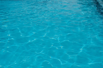 Fototapeta na wymiar blue water background, blue water in swimming pool