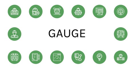 gauge icon set