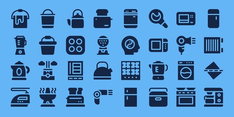 appliance icon set