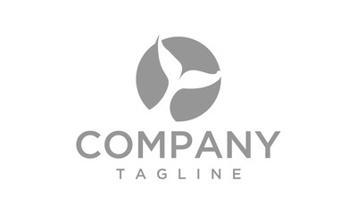 shark's tail in the sea