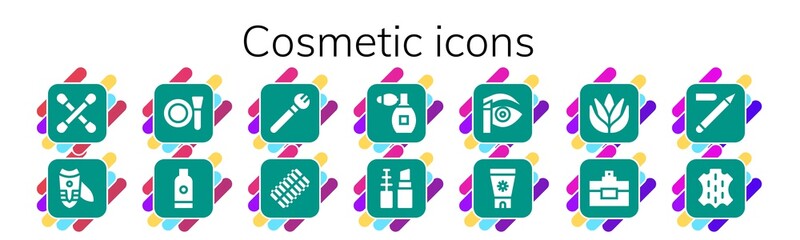 cosmetic icon set