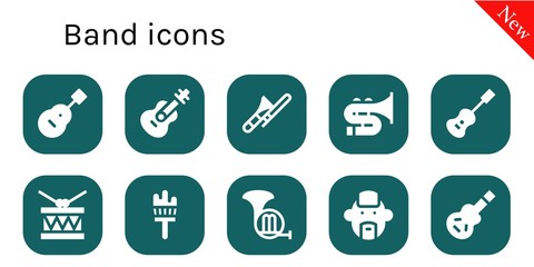 band icon set