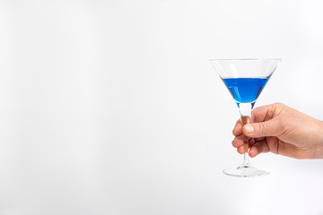 The blue cocktail