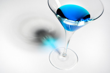 The blue cocktail