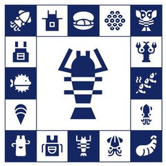 prawn icon set
