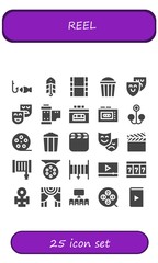 reel icon set