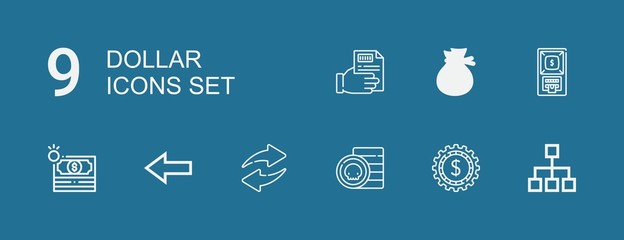 Editable 9 dollar icons for web and mobile