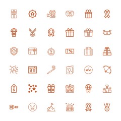 Editable 36 ribbon icons for web and mobile