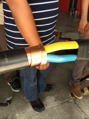 High Voltage XLPE cable underground jointing.