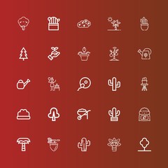 Editable 25 botany icons for web and mobile