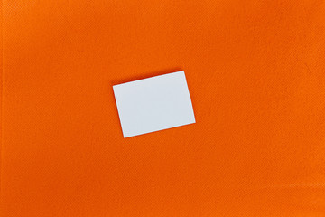 The texture of the Fabric spunbond. Orange texture background. Space for text.