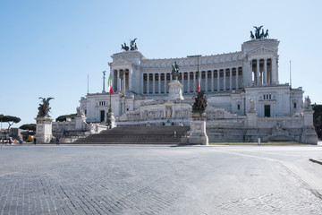 Altare della Patria in Rome without people 